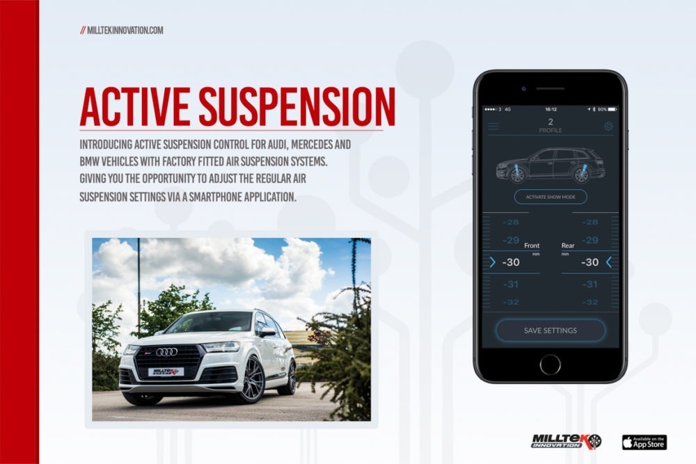 Milltek Active Suspension Control  for Bentley Bentayga 4.0D V8 - 435HP