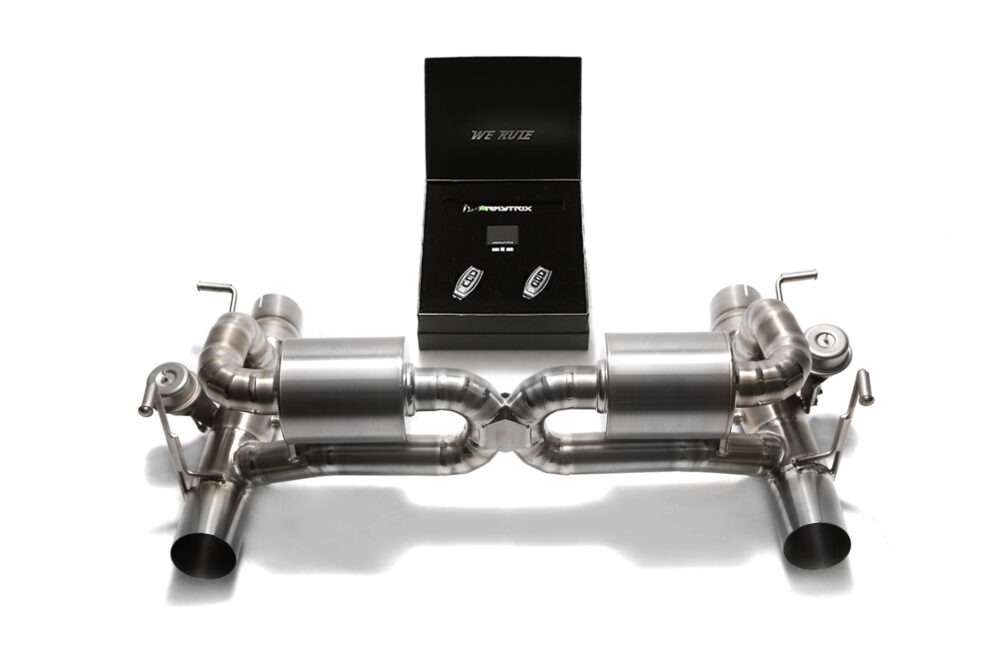 Armytrix Muffler with Tips for Ferrari 488 GTB/Spider  3.9 V8 Bi-Turbo Pista - 720HP - 2016 -