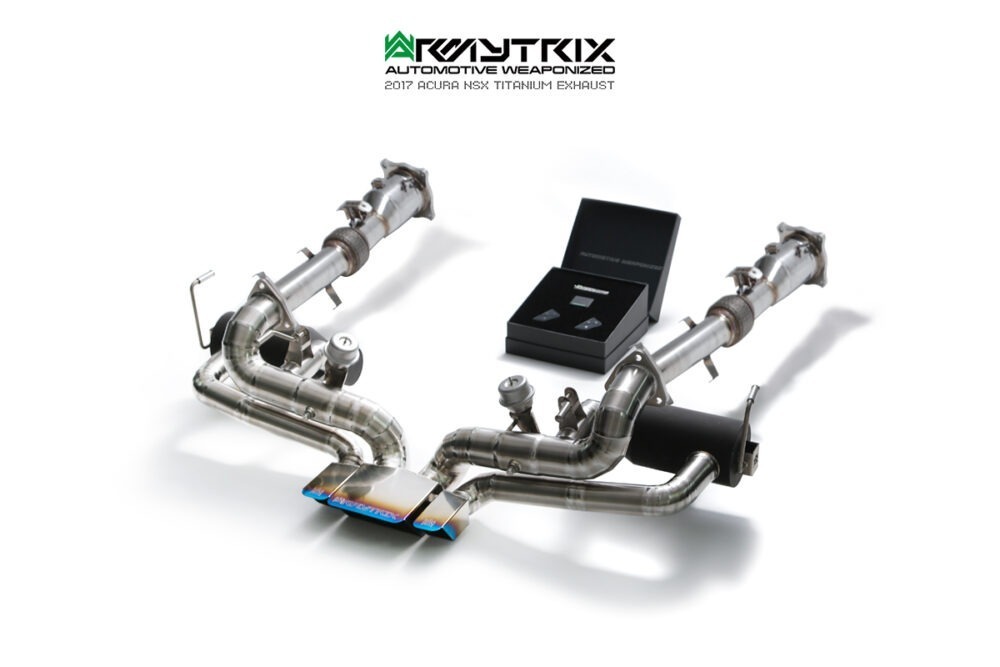 Armytrix Muffler with Tips for Honda NSX  3.5 V6 Bi Turbo - 581HP - 2017 -